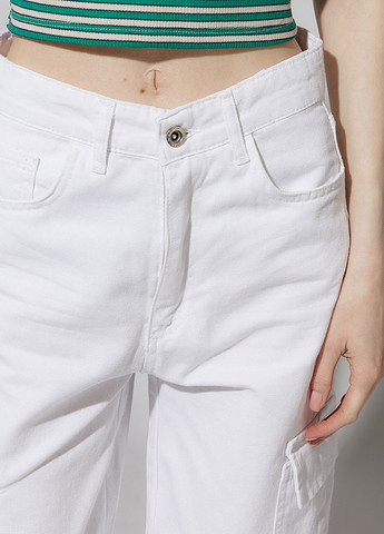 Жіночі джинси палаццо колір білий ЦБ-00218948 Manga - (259786085)