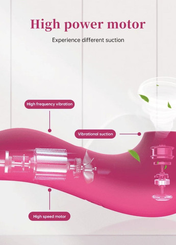 Вібратор і вакуумний кліторальний стимулятор 2-в-1 infatuated clit nipple suction vibrator, 15 см. No Brand (260583289)