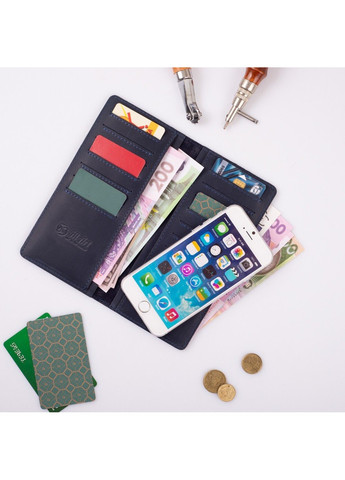 Кожаный бумажник Original WP-02-S19-4013-000 Синий Hi Art (268371880)