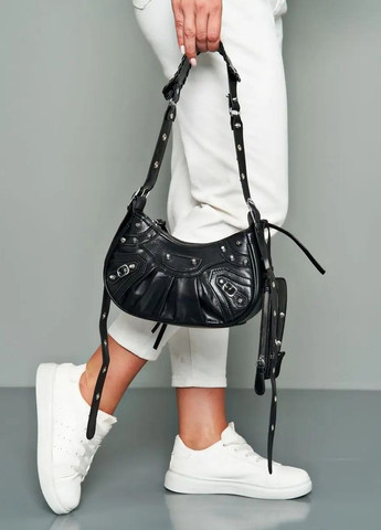 Женская сумка balenciaga 10270 кросс-боди черная No Brand (276717079)