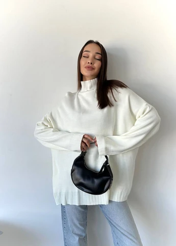 Білий жіночий светр вовна No Brand