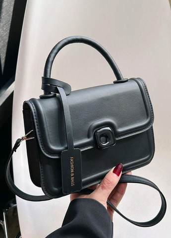 Женская классическая сумка кросс-боди на ремешке через плечо черная No Brand (274074222)