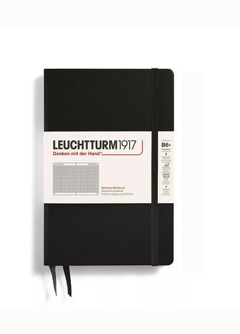 Блокнот, Paperback (B6+), Чорний, Клітинка Leuchtturm1917 (269901103)