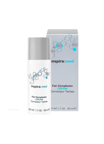 Освітлюючий крем з ліпоамінокислотами Fair Complexion Cream Inspira Med 50 мл Inspira:cosmetics (269237799)