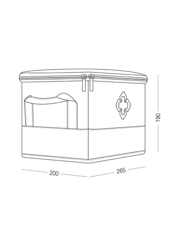 Аптечка-органайзер, 20х26,5х19 см MVM (272820939)