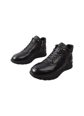 Черные ботинки мужские черные натуральная кожа Roberto Paulo