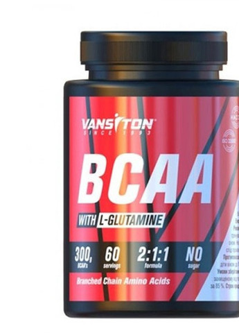 BCAA 300 g /60 servings/ Unflavored Vansiton (258499556)