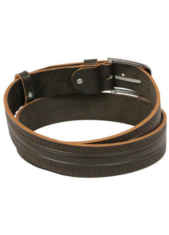 Шкіряний чоловічий ремінь 1137-38 коричневий DHSH: 128x3,8 см. Skipper (266142669)