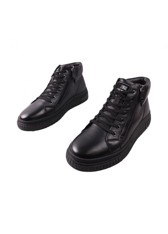 Черные ботинки мужские черные натуральная кожа Brooman