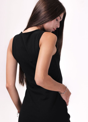 Черное кэжуал платье черное Clew