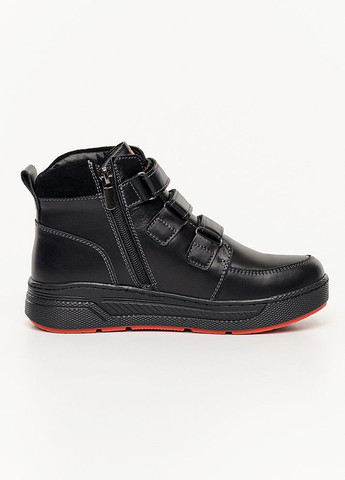 Черные зимние ботинки для мальчика цвет черный цб-00223279 Yuki