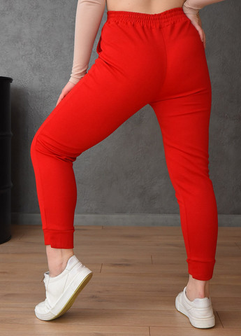 Красные спортивные демисезонные брюки Let's Shop