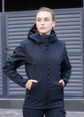 Темно-синяя демисезонная куртка motive женская нави Pobedov