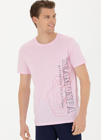 Розовая футболка-футболка u.s/ polo assn. мужская для мужчин U.S. Polo Assn.