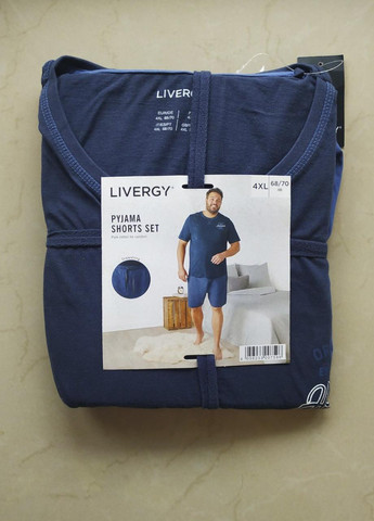 Піжама чоловіча батал (футболка + шорти) Livergy (257882883)