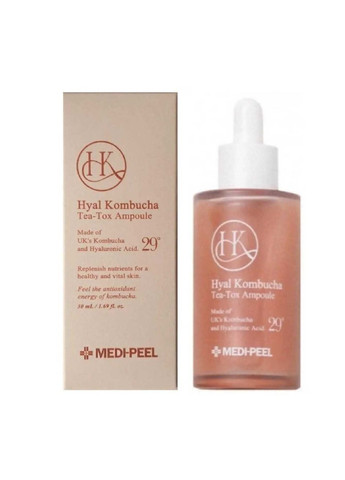 Восстанавливающая сыворотка для укрепления и успокоения кожи с комбучей Liposome Hyal Kombucha Tea-Tox Ampoule 50 мл Medi-Peel (259811914)