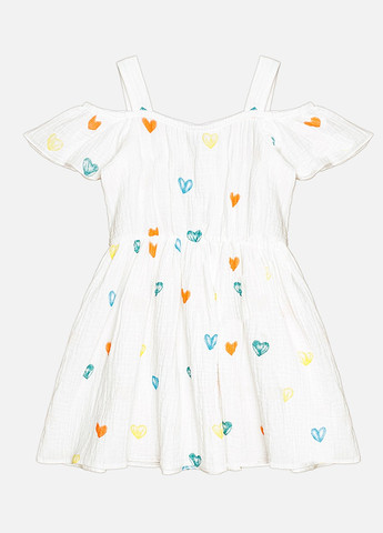 Белое платье для девочки цвет белый цб-00217659 Mevis (259464887)
