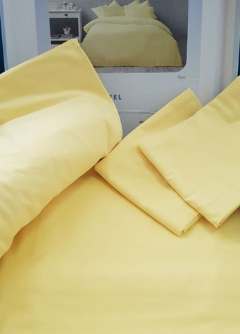 Двоспальний Євро комплект Basic Yellow Ранфорс-Antibacterial Tac (260451189)