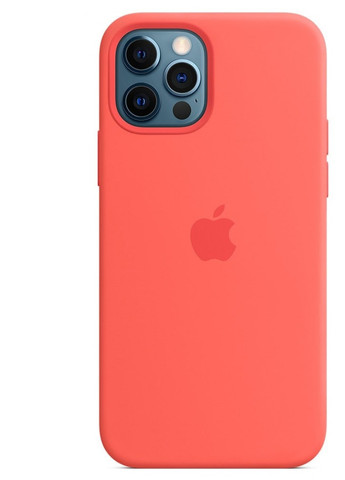 Чохол силіконовий soft-touch Silicone case with Magsafe для iPhone 12/12 Pro рожевий Pink Citrus Apple (259907129)