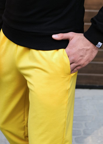 Желтые повседневный демисезонные джоггеры брюки Pobedov