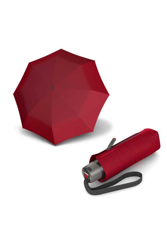 Жіноча механічна парасолька T.010 Маленький ручний темно -червоний захист від ультрафіолетового захисту KN9530101510 Knirps (262449230)