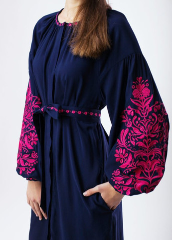 Платье с вышивкой из штапеля BeART сукня (258685820)