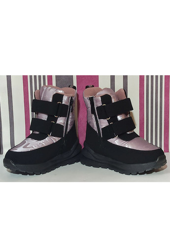 Розовые повседневные зимние детские зимние ботинки для девочки на овчине 10735f 28-18см 29-18,7см 30-19,3см 31-20,1см 32-20,7см 332-21,3см 35-22,6см Tom.M