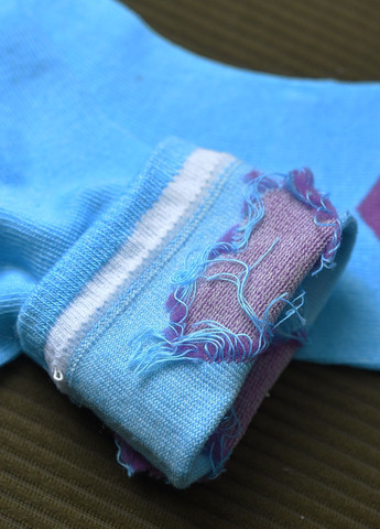 Шкарпетки для дівчинки бірюзового кольору з малюнком Let's Shop (269387571)