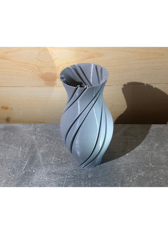 Фігурна декоративна тонкостінна ваза «Вдавлена спіраль» ЗаСвіт (261555161)