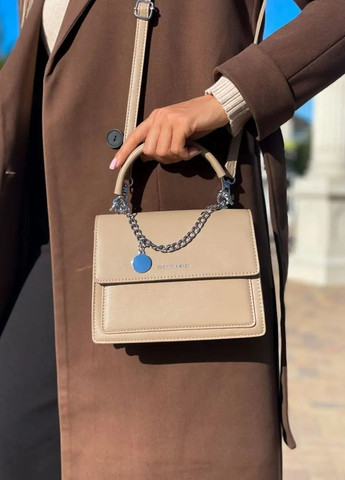 Жіноча класична сумка крос-боді біла молочна No Brand (275927343)