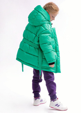Зеленая зимняя пуховая куртка для девочек от 6 до 17 лет X-Woyz