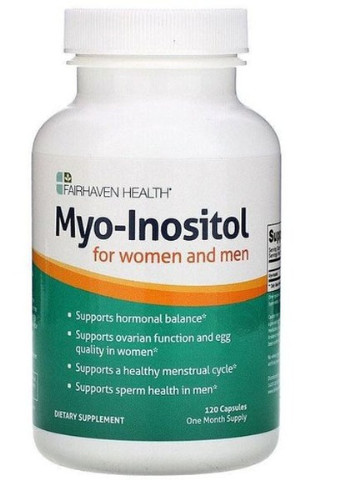 Myo-Inositol For Women and Men 120 Caps Fairhaven Health (256723680)
