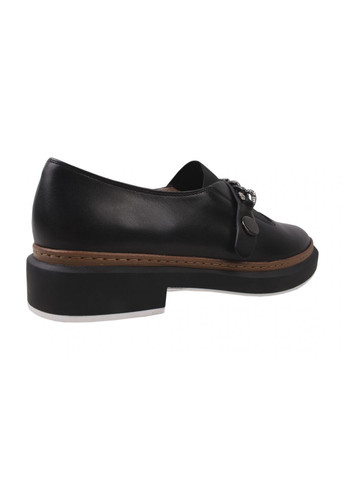 Туфлі на низькому ходу жіночі натуральна шкіра, колір чорний Beratroni 4-20dtc (257419876)