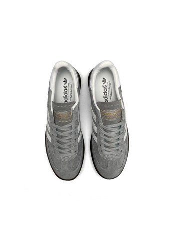Серые демисезонные мужские кроссовки adidas spezial gray white (реплика) серые No Brand