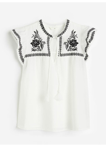 Белая повседневный рубашка H&M