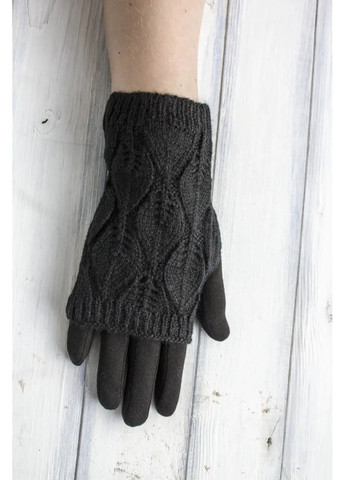 Женские зимние черные перчатки L BR-S (266142931)