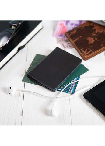 Обложка для документов из кожи HiArt AD-03 Shabby Night Черный Hi Art (268371851)