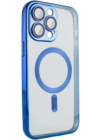 Хромовий чохол TPU Chrome Magnetic із захистом камери для Apple iPhone 14 Pro Max (6.7") з MagSafe Blue No Brand (278643218)