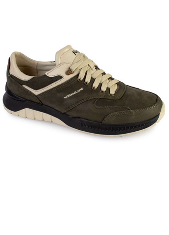 Зеленые демисезонные кроссовки мужские бренда 9200135_(2) ModaMilano