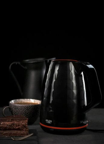 Электрочайник чайник с подогревом пластиковый с вращающимся основанием автоматическим отключением 2200 Вт (476180-Prob) Черный Unbranded (277159329)