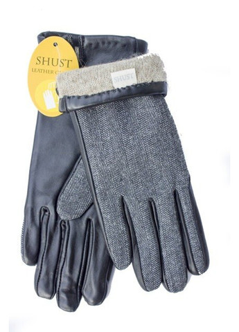 Женские серые комбинированные перчатки Shust Gloves (266143798)