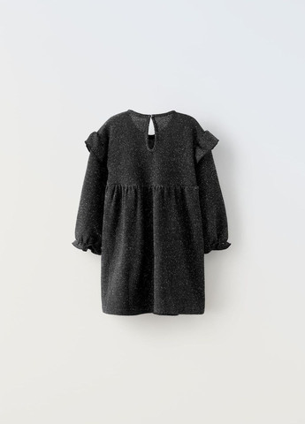 Чёрное детское платье трикотажное 0485/601 черный Zara (277923090)