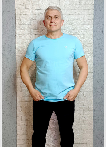 Голубая футболка с коротким рукавом Armani Jeans