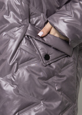 Темно-пурпурная демисезонная женская демисезонная куртка большого размера SK