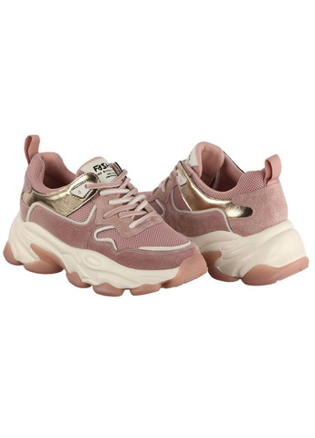 Розовые демисезонные женские кроссовки 195892 Lifexpert
