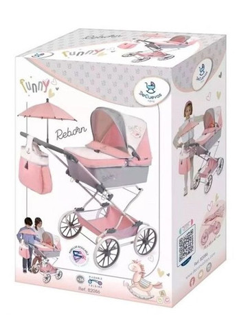 Кукольная коляска для девочек DeCuevas "Reborn". (82086) No Brand (273975645)