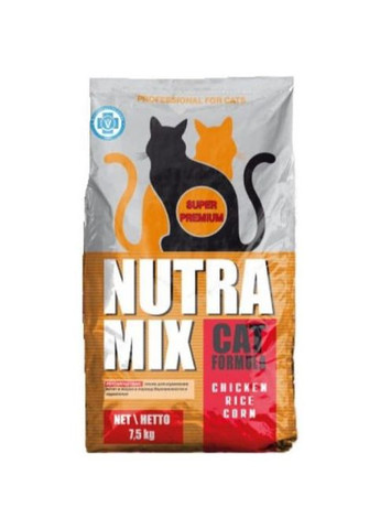 Professional (оранжевая) Корм для кошек. Для беременных (куриное мясо, рис и кукуруза) 9 кг. Nutra Mix (275924881)