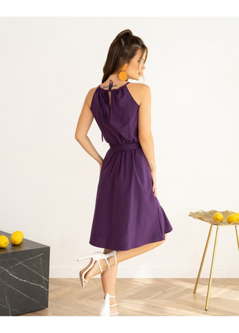 Темно-фиолетовое повседневный платья sa-468 темно-фиолетовый ISSA PLUS