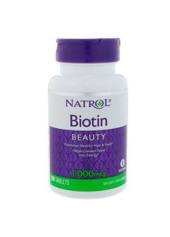 Biotin 1000 mcg 100 Tabs Natrol (256723144)