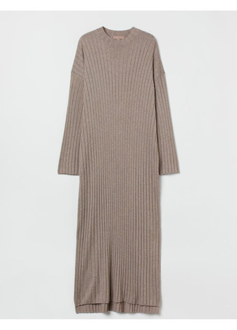 Бежева повсякденний жіноча трикотажна сукня в рубчик н&м (56500) s бежева H&M